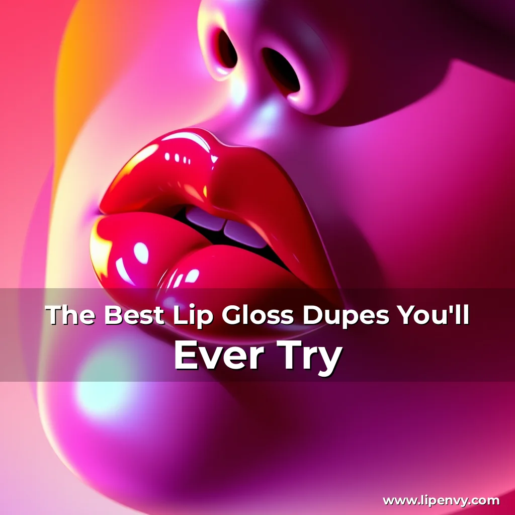 Read more about the article The Best Lip Gloss Dupes You’ll Ever Try