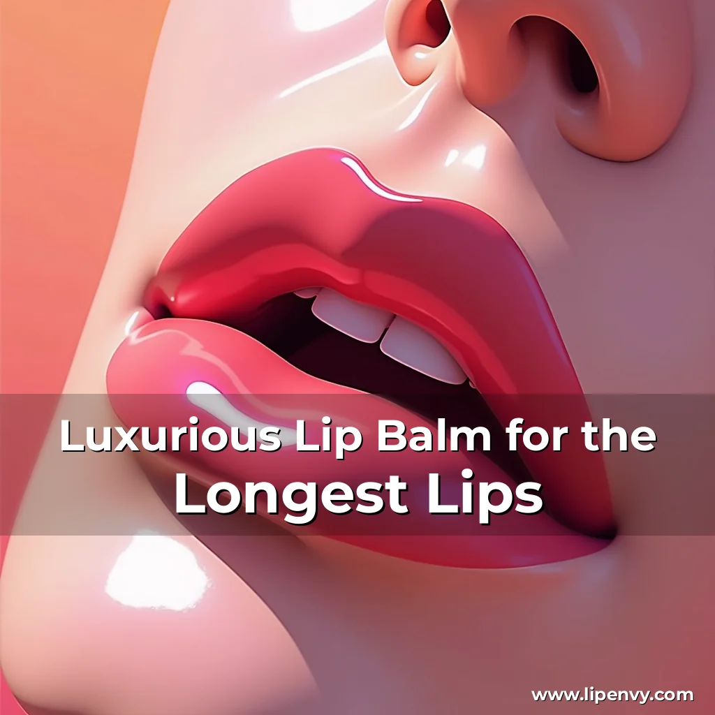 Read more about the article Luxurious Lip Balm for the Longest Lips