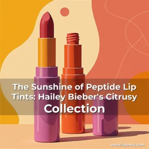 Artistic representation for The Sunshine of Peptide Lip Tints: Hailey Bieber's Citrusy Collection