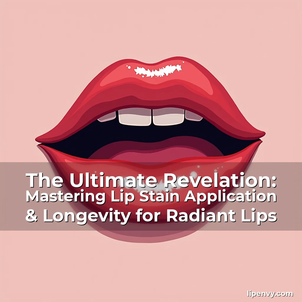 Read more about the article The Ultimate Revelation: Mastering Lip Stain Application & Longevity for Radiant Lips
