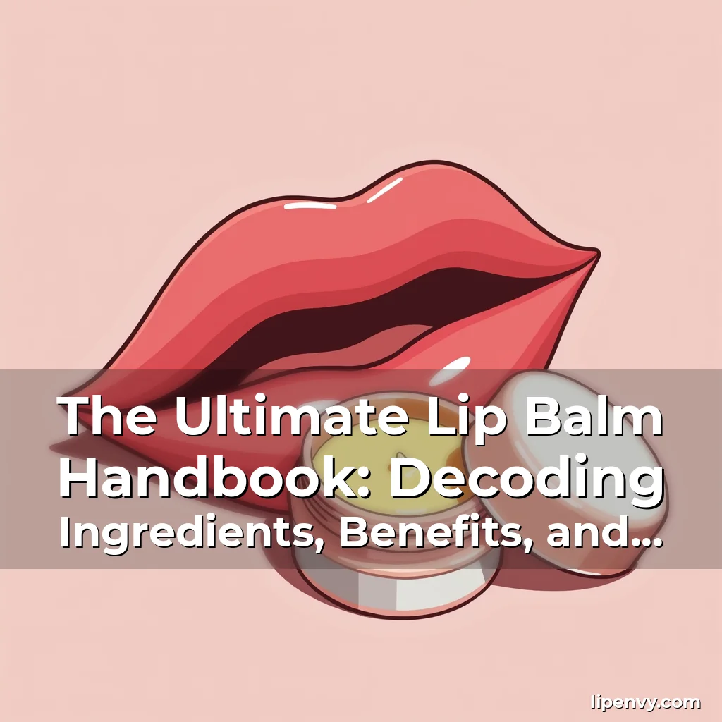 Read more about the article The Ultimate Lip Balm Handbook: Decoding Ingredients, Benefits, and Secrets for Smoother Lips