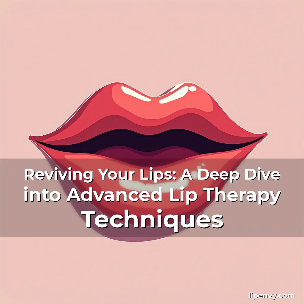 Read more about the article Reviving Your Lips: A Deep Dive into Advanced Lip Therapy Techniques